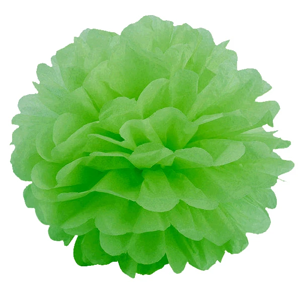 Помпон бумажный 28см светлозеленый
