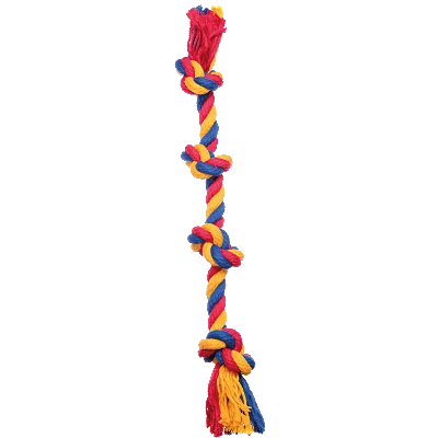 Игрушка для собак Канат ф16, 4 узла, 42-44см