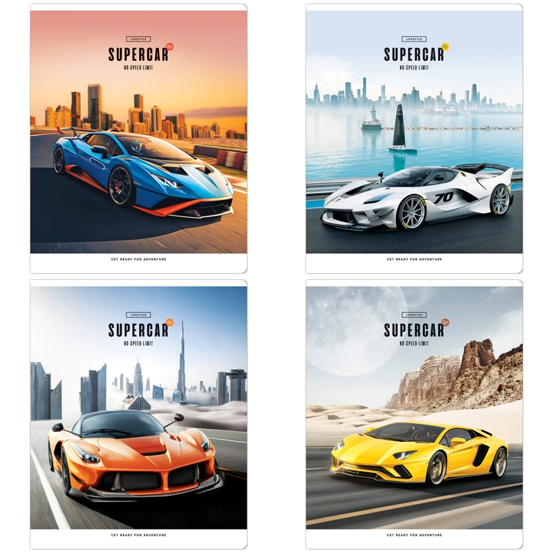Тетрадь 48л., А5, клетка ArtSpace "Авто. Supercar", эконом