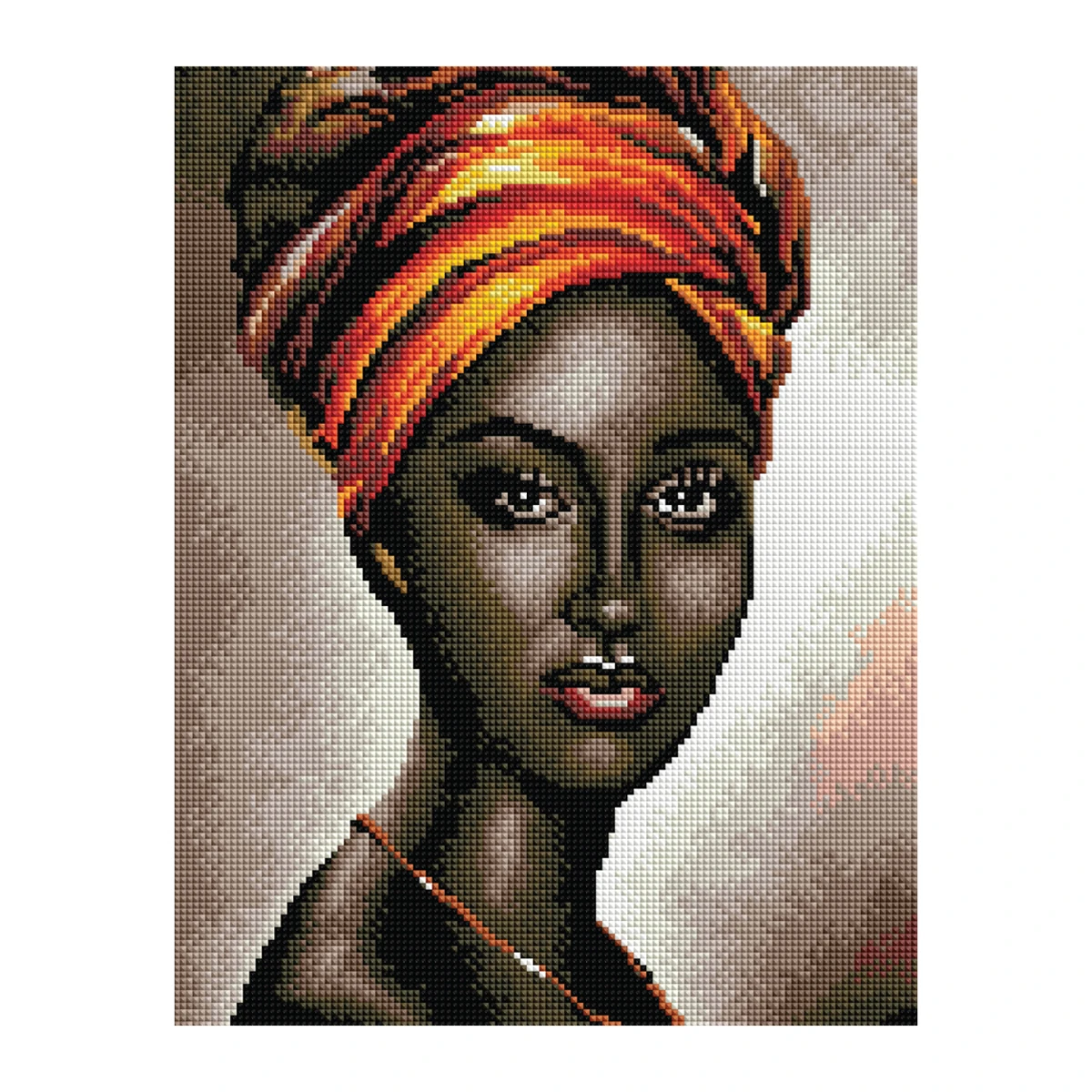 Алмазная мозаика ТРИ СОВЫ "Африканская женщина", 30*40см, холст,