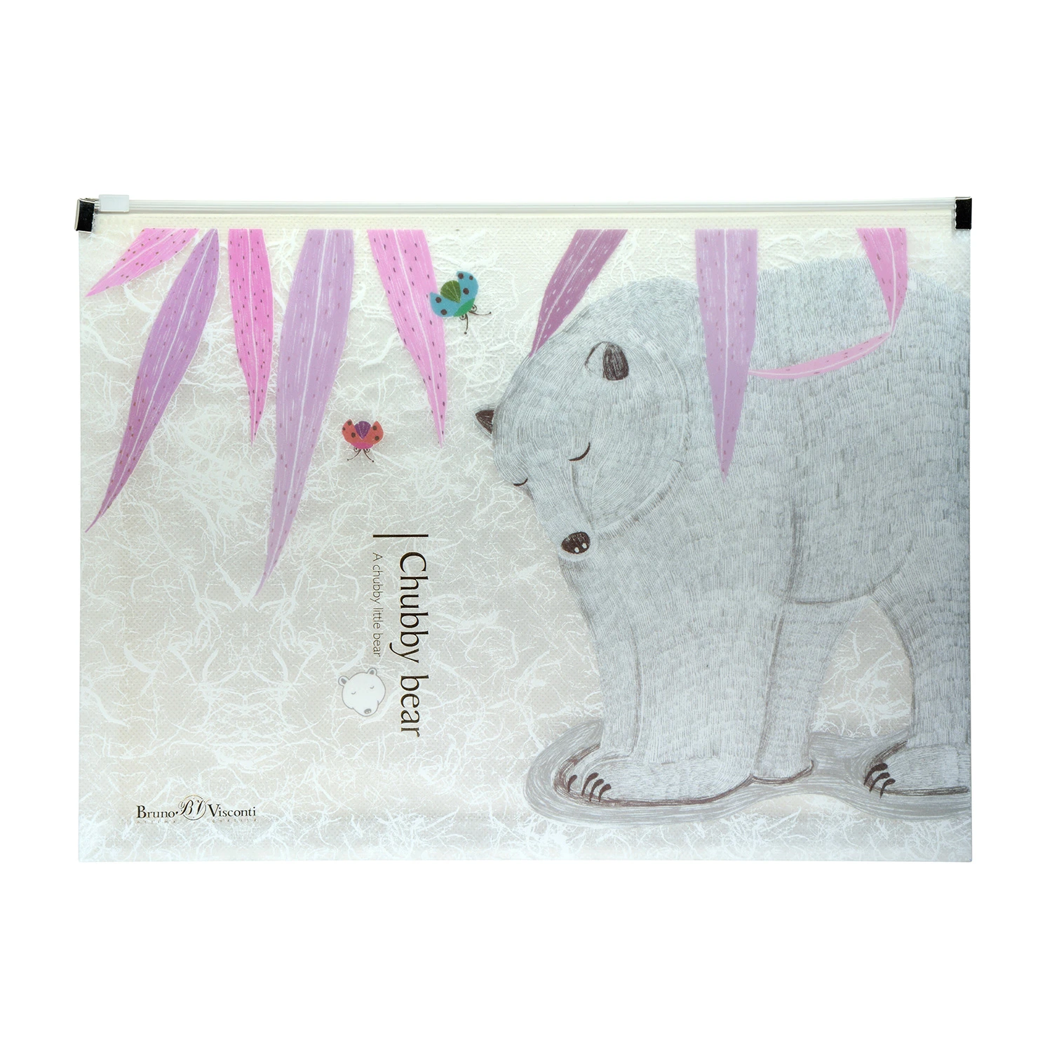 ПАПКА С ПЛАСТИКОВОЙ ЗАСТЕЖКОЙ, "БЕЛАЯ МЕДВЕДИЦА", А4, 2 ВИДА