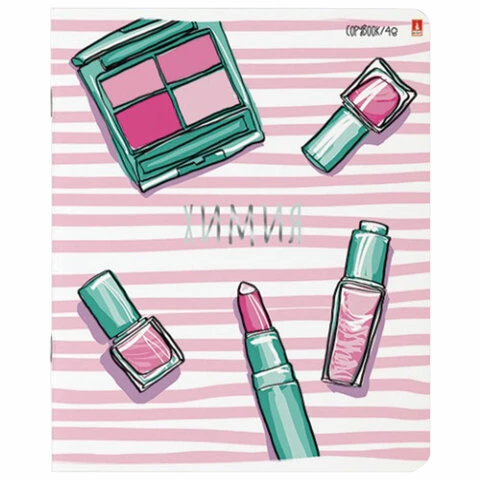 Тетрадь предметная "GIRLS ONLY" 48 л., Soft Touch, фольга, ХИМИЯ,