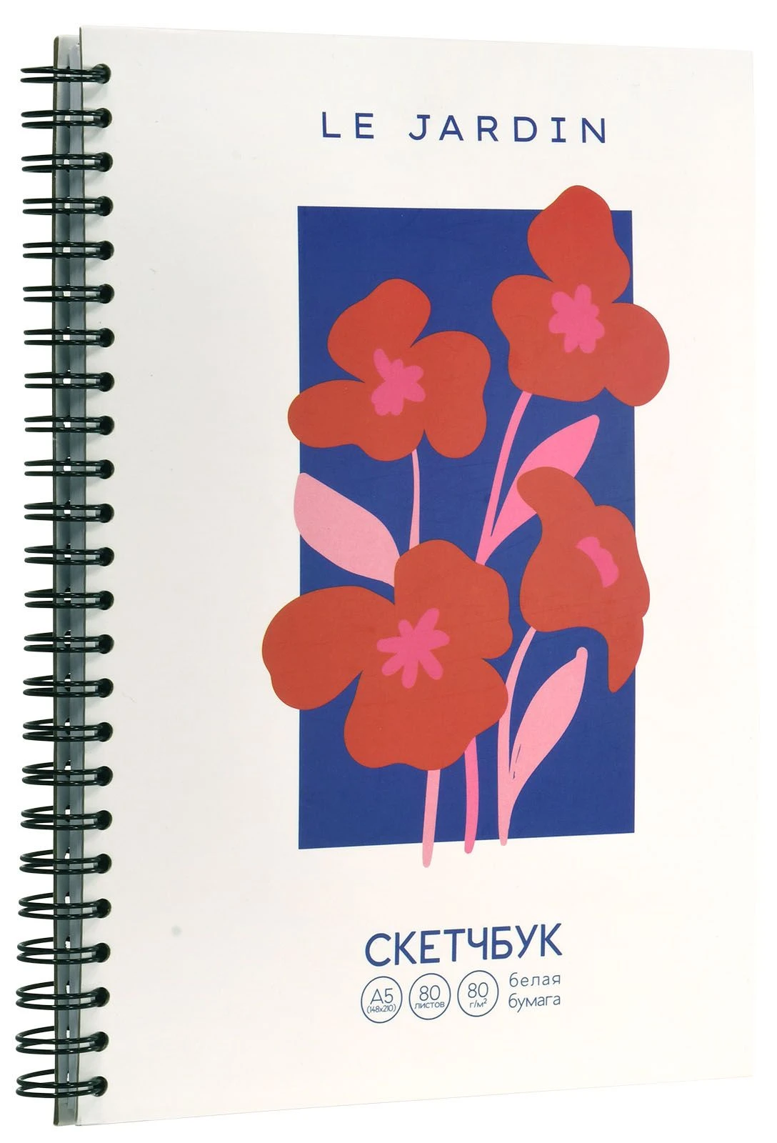 Скетчбук artФОРМАТ КРАСНЫЙ ЦВЕТОК 80 г/м2 80 л. А5 греб. тв.обл. мат.лам. Скетчбук artФОРМАТ КРАСНЫЙ ЦВЕТОК 80 г/м2 80 л. А5 греб. тв.обл. мат.лам.