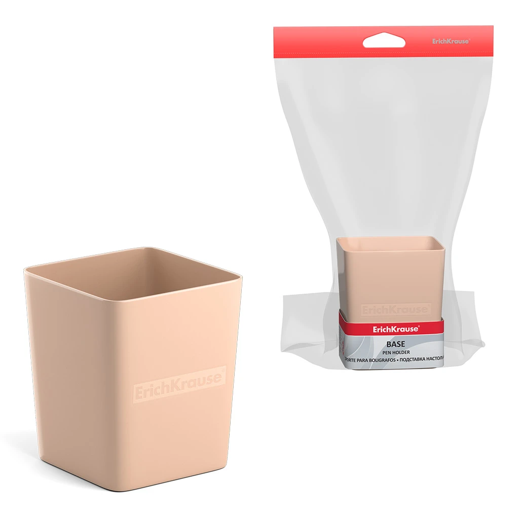 Подставка настольная пластиковая Erich Krause® Base, Powder, розовый