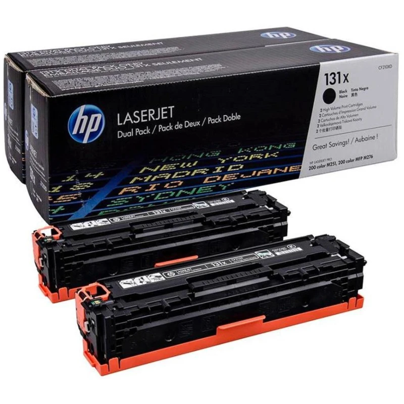 Картридж лазерный HP 131X CF210XD черный, повышенной емкости для LJ M251/276