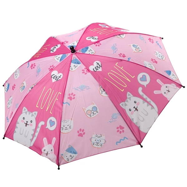 Зонт BONDIBON, авто, полиэстер, диам19", два цвета с котятами