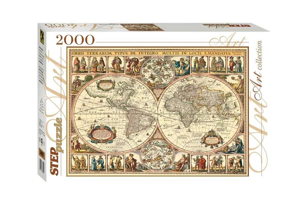 84003 Мозаика "puzzle" 2000 "Историческая карта мира"