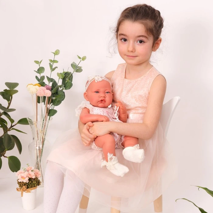 Кукла пупс «Сесилия», в белом, 42 см