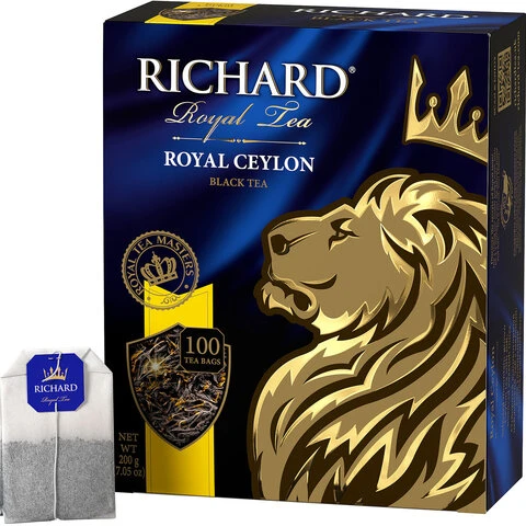 Чай RICHARD (Ричард) "Royal Ceylon" ("Роял Цейлон"), черный,