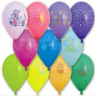 Шар 14" с рисунком ассорти Шар 14" с рисунком ассорти