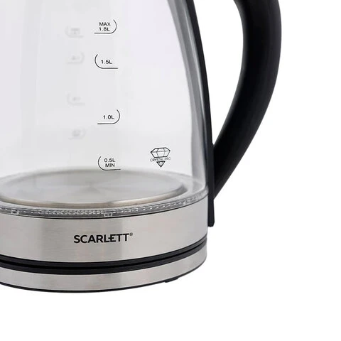 Чайник SCARLETT SC-EK27G35, 1,8 л, 1800 Вт, закрытый нагревательный элемент,