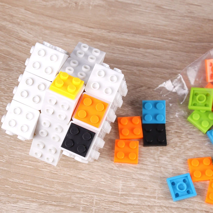 Головоломка кубик + конструктор (3*3*3 ряда)