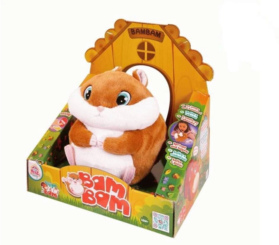 Интерактивная игрушка Хомяк Bambam, со звуковыми эффектами. 95090