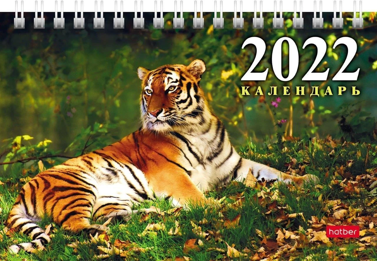 Календарь настольный домик 2022г. ГОД ТИГРА 160х105 мм.