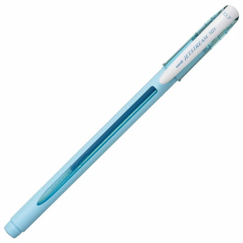 Ручка шариковая масляная с грипом UNI "JetStream", СИНЯЯ, корпус