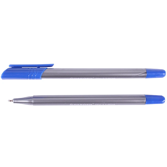 Ручка шариковая синяя на масляной основе "Darvish" корпус трёхгранный