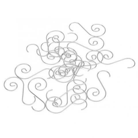 Крючки-спирали для украшения новогодней ели, КОМПЛЕКТ 200 штук, 3,5 см, сталь,