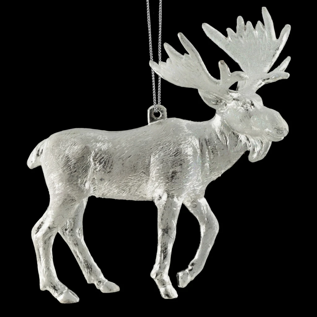 Украшение ErichKrause® Decor Лось серебряный 13см.