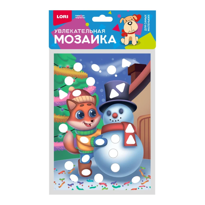 Мозаика увлекательная металлизированнаямалый набор Лисенок Км-038