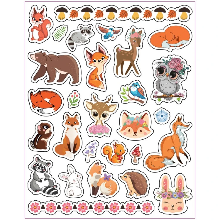 Наклейки - татуировки "Лесные красавицы", 3 листа