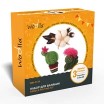 "Woolla" WB-0174 "Цветущие растения" набор для валяния