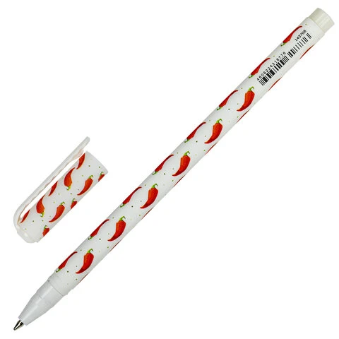 Ручка шариковая BRAUBERG SOFT TOUCH STICK "CHILI PEPPER", СИНЯЯ,