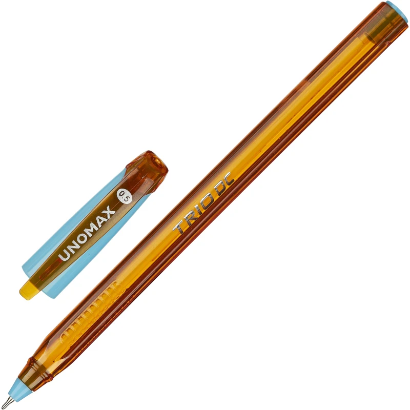 Ручка шариковая неавтоматическая Unomax/Unimax TrioDC, масл, син, оранж.корп