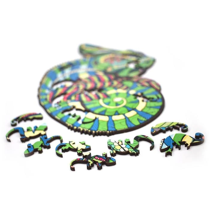 Деревянный пазл-головоломка Ewa Хамелеон, 3728 см