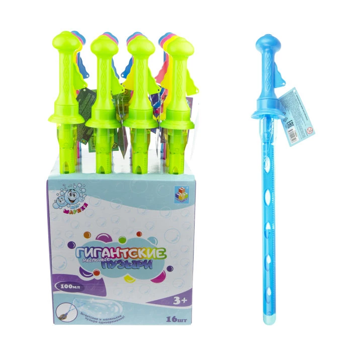 1TOY Мы-шарики! Гигантские мыльные пузыри с раскладным элементом 46 см, 16 штук