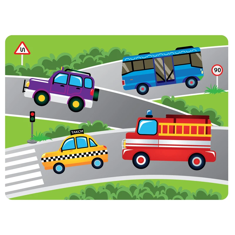 Раскраска водная А4 ТД Стрекоза "Машинки", многоразовая