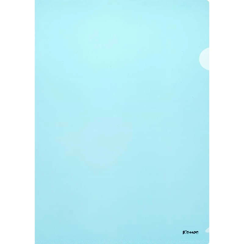 Папка уголок Комус А4 180мкм (синий)