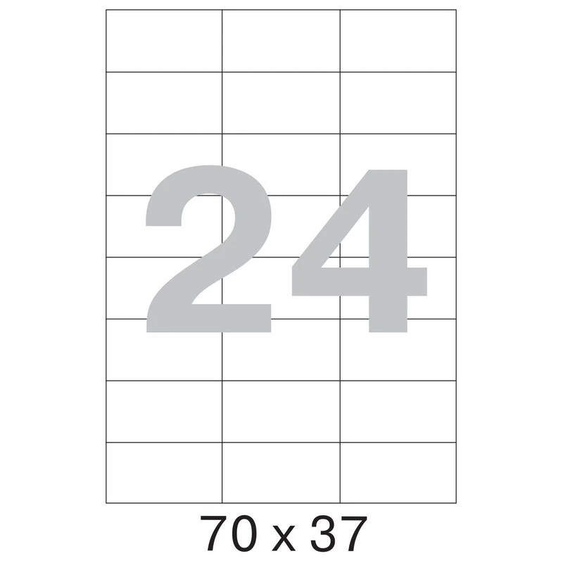 Этикетки самоклеящиеся Office Label 70х37 мм/24 шт. на листе А4 50 листов