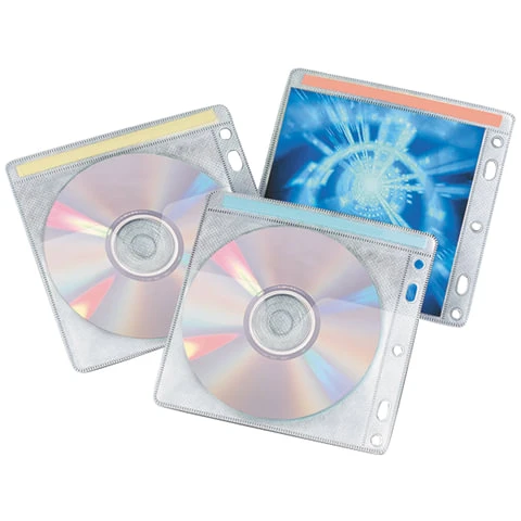 Конверты для CD/DVD BRAUBERG, комплект 40 шт., на 2 CD/DVD, износоустойчивая
