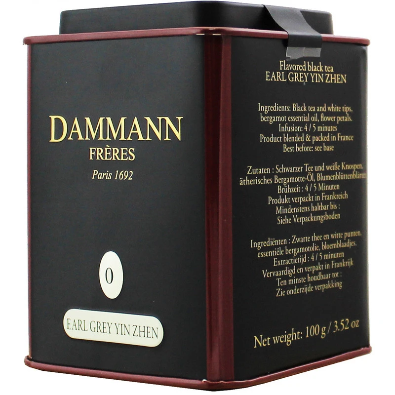 Чай Dammann The Earl Grey YinZhen листовой черн., 100г ж/б