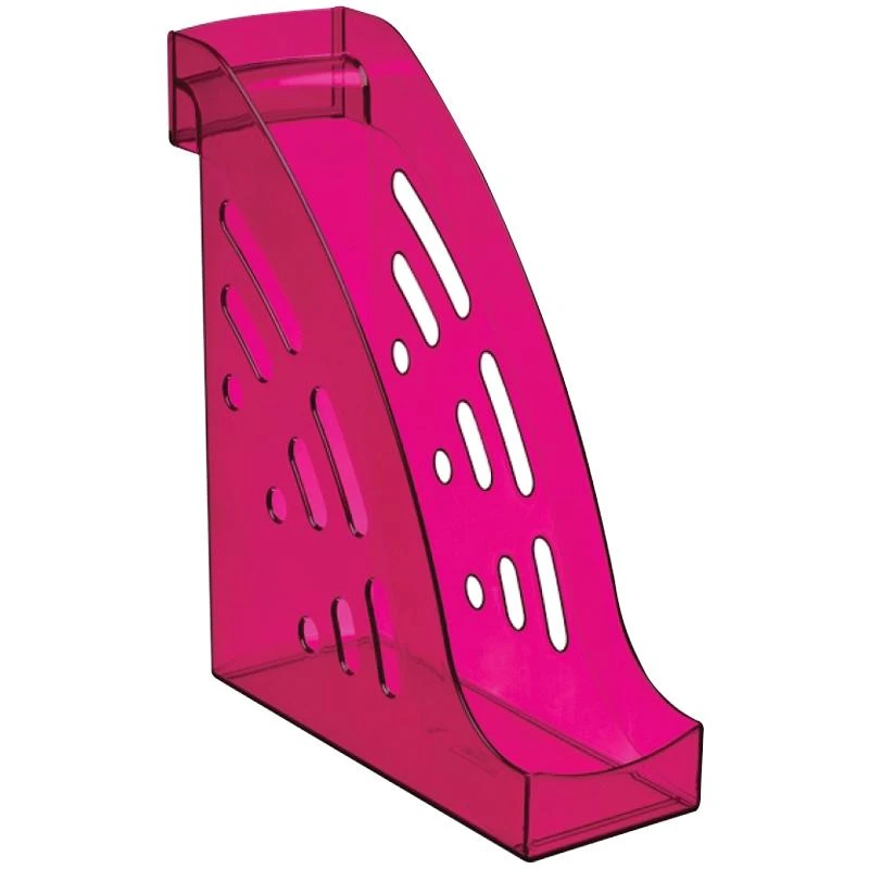 Лоток для бумаг вертикальный Стамм "Торнадо", тонированный, цвет слива
