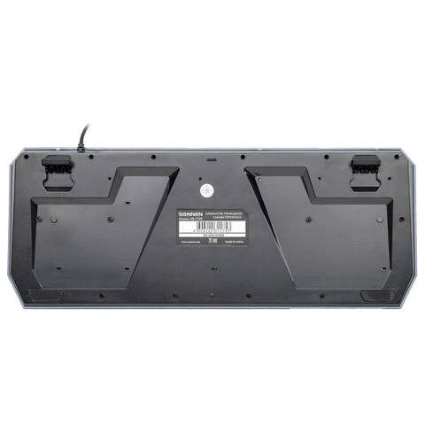 Клавиатура проводная игровая SONNEN KB-7700, USB, 104 клавиши + 10