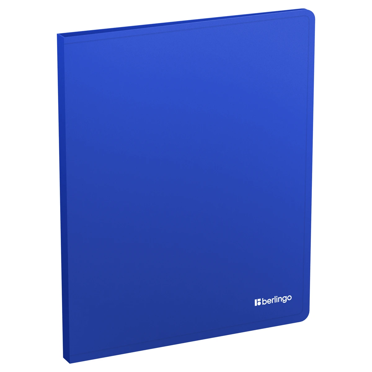Папка с зажимом Berlingo "Soft Touch", 17мм, 700мкм, синяя, с внутр.