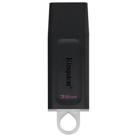 Флеш-диск 32GB KINGSTON DataTraveler Exodia, разъем USB 3.2, черный/белый,