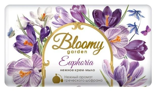 BLOOMY GARDEN Крем-Мыло 90гр Euphoria, арт.6234