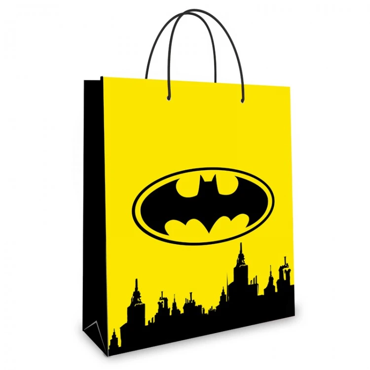 Batman. Пакет подарочный малый (желтый) 180*223*100 мм