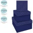 Набор квадратных коробок 3в1, MESHU "Blue style. Top.",