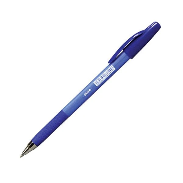 Ручка шарик. BEIFA 0,7 мм синий резин.грип треуг. корп.: KA124200CS-BL штр.: