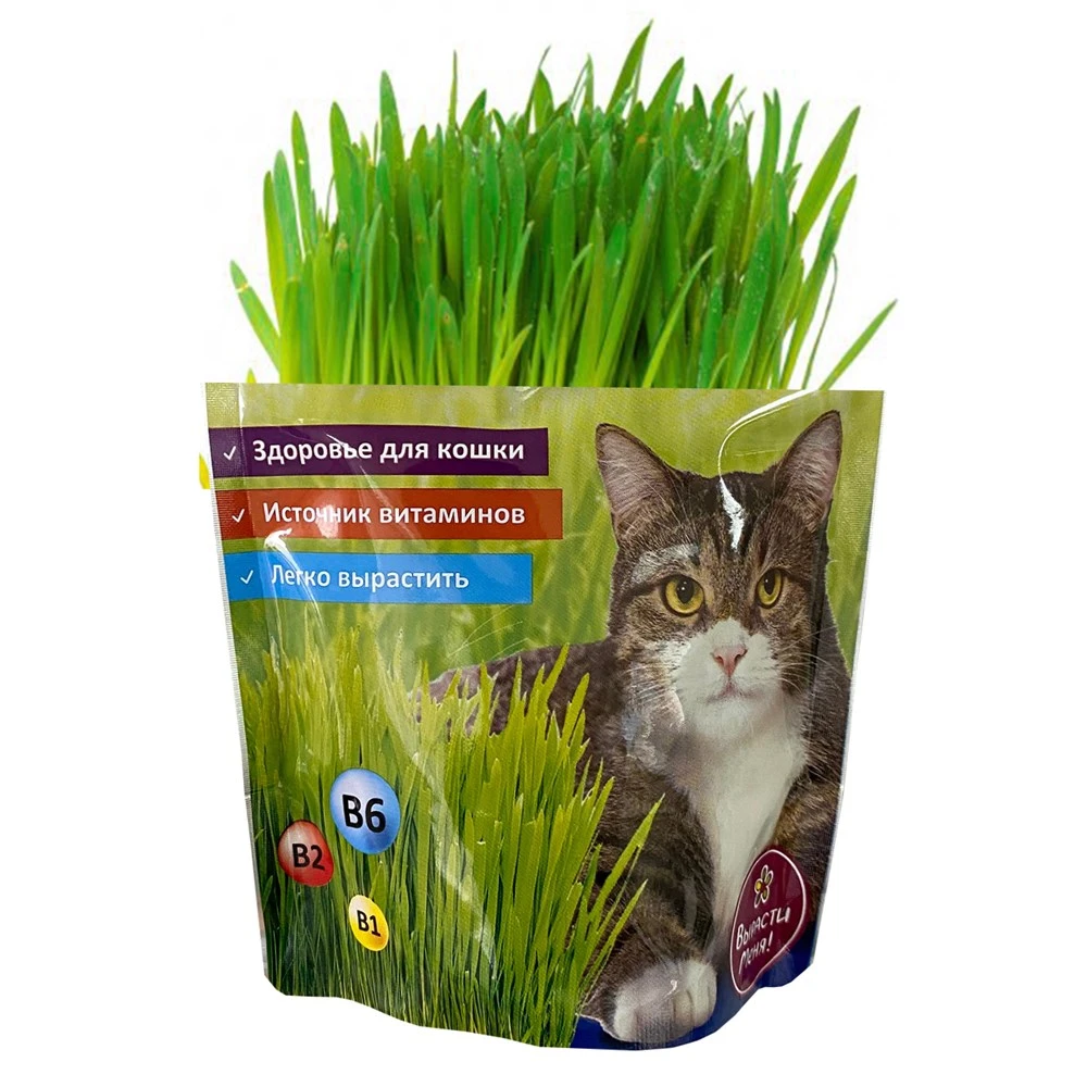Трава для кошек (дой-пак)
