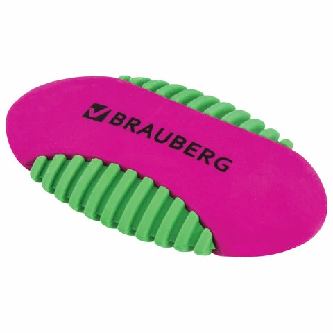 Ластик BRAUBERG "Mix S", 58х33х13 мм, ассорти, термопластичная резина,