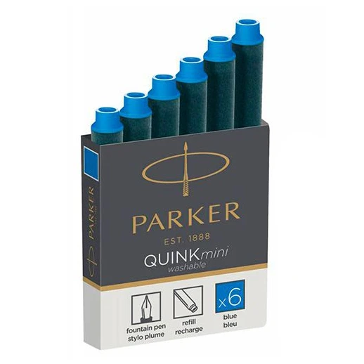 Parker Чернила (картридж), синий, 6 штук в упаковке