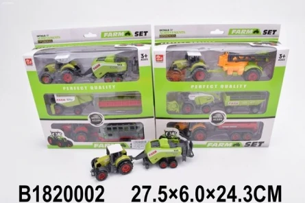 Машинка металлическая 27 см "УБОРКА УРОЖАЯ-2"  Арт. 1820002