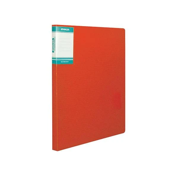 Папка скоросшиватель STANGER HOR LINES А4 красный пластик 0,7мм карман: 51111-R