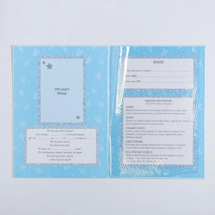 Папка для свидетельства о рождении «Мои первые документы», для мальчика, под