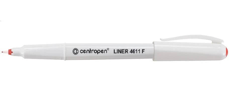 Линер CENTROPEN ERGOLINE Cap off 0,3 мм красн.: 4611/01-04 штр.: 8595013628164