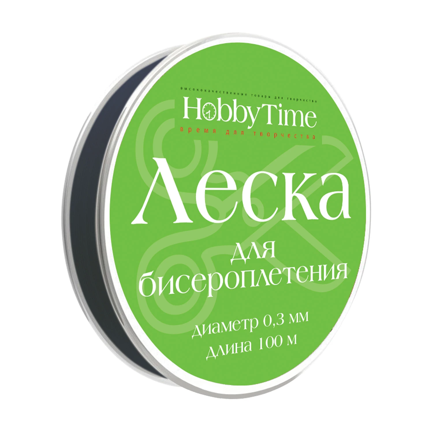 ЛЕСКА ДЛЯ БИСЕРОПЛЕТЕНИЯ, ? 0,3 ММ, 100 М, ЧЕРНАЯ